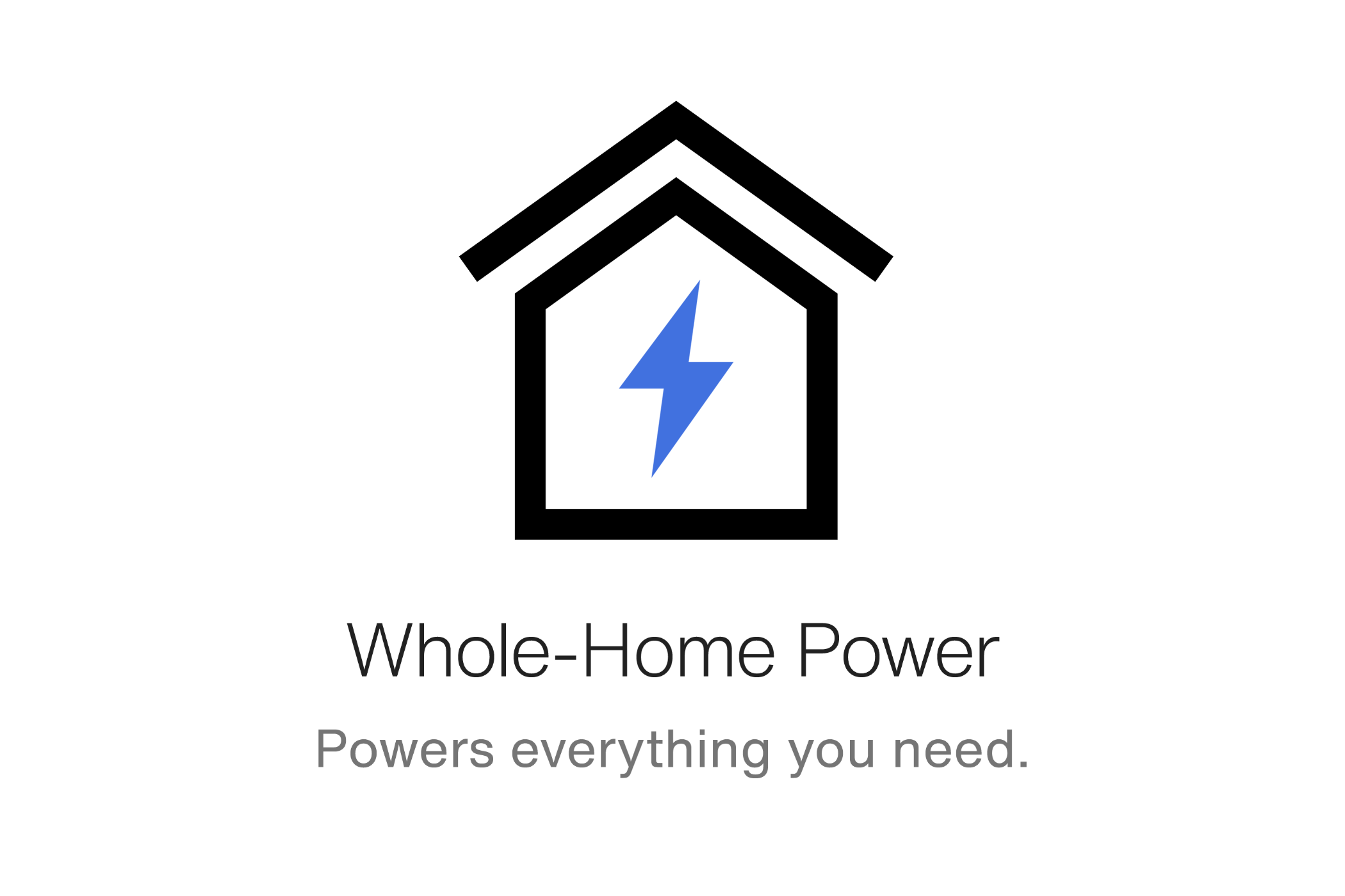 Black and blue graphic to represent a whole house power solution.
DAM # aae41039
Icon