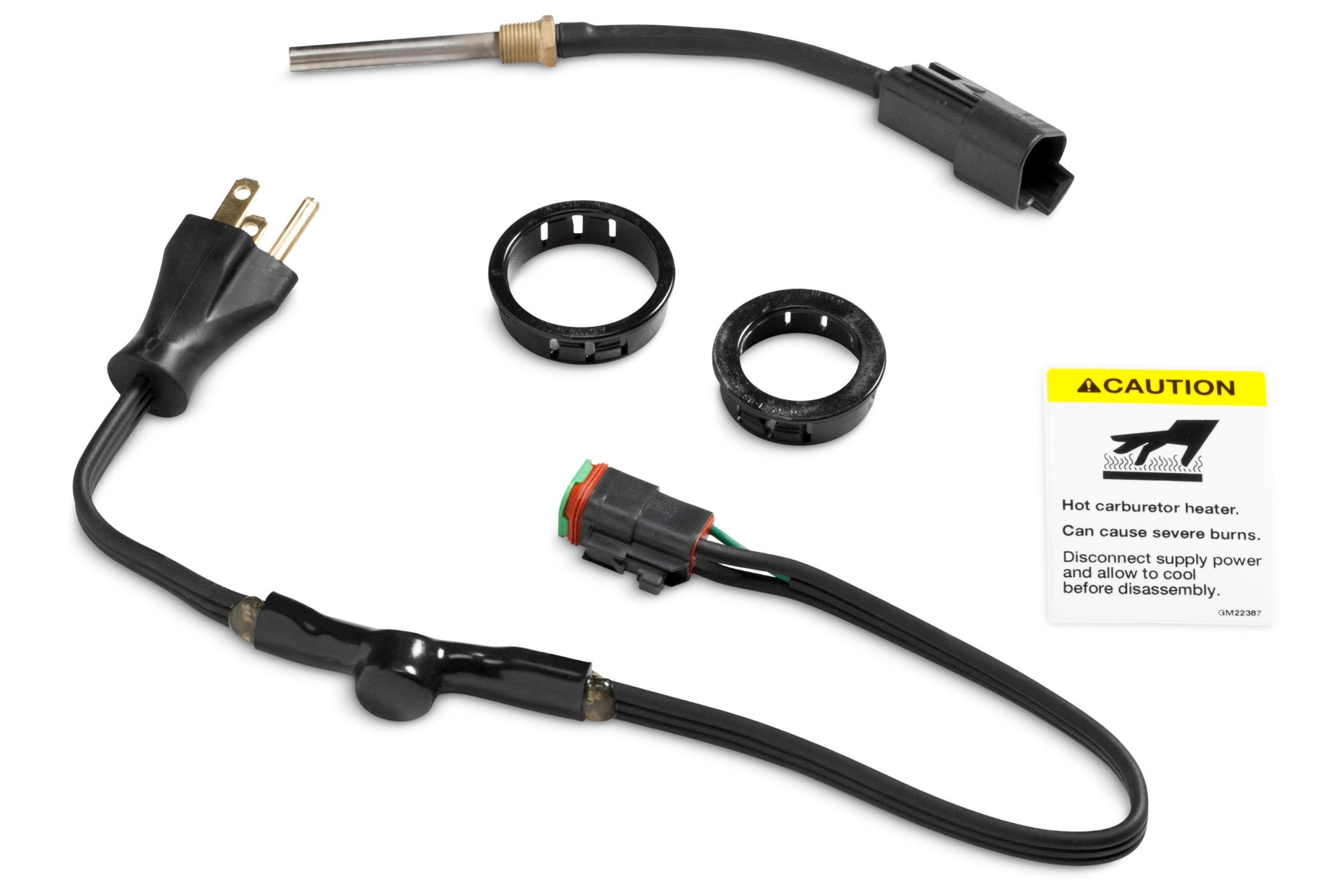 A carburetor heater and cables for a home generator
DAM # aab57812